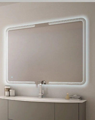 Зеркало с подсветкой Cezares 120 см с сенсорным выключателем Touch System - фото 8