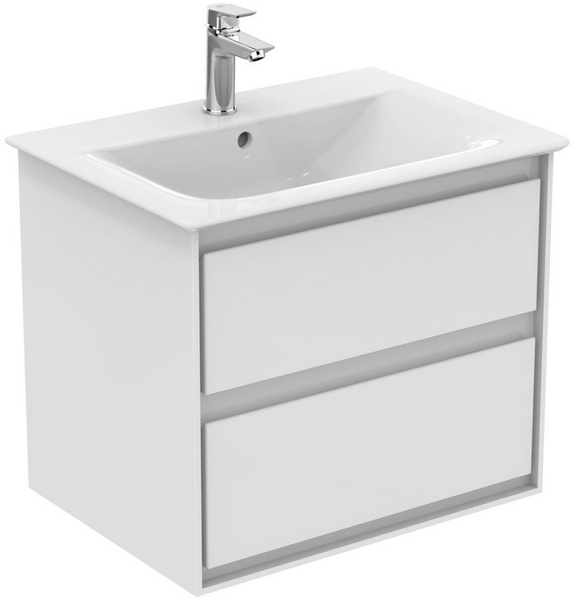 Тумба с раковиной подвесная Ideal Standard Connect Air E0818 60 см с 2-мя ящиками (детальная фотография)