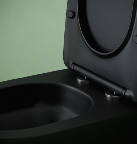 Унитаз подвесной Ceramica Nova Uno черный матовый CN11001TMB (детальная фотография), современные, hi-tech, круглые