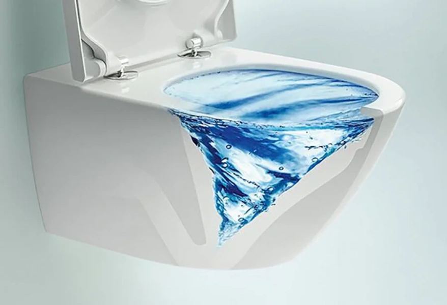 Унитаз подвесной Villeroy & Boch Subway 3.0 с сиденьем микролифт 4670TS01 (детальная фотография), белые