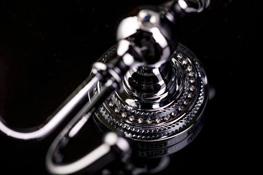 Крючок для ванной Boheme Brillante двойной 10435 (детальная фотография), металлические