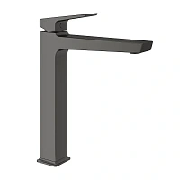 Смеситель для раковины Aqueduto Claro CLA0345, цвет вороненая сталь, gunmetal
