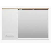 Зеркальный шкаф с подсветкой Misty Респект 120 см левый