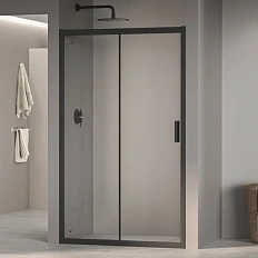Душевая дверь в нишу RGW Passage PA-016B 150 см чёрный профиль, прозрачное стекло