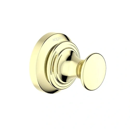 Крючок для ванной Акватек Классик полированное золото - фото 1