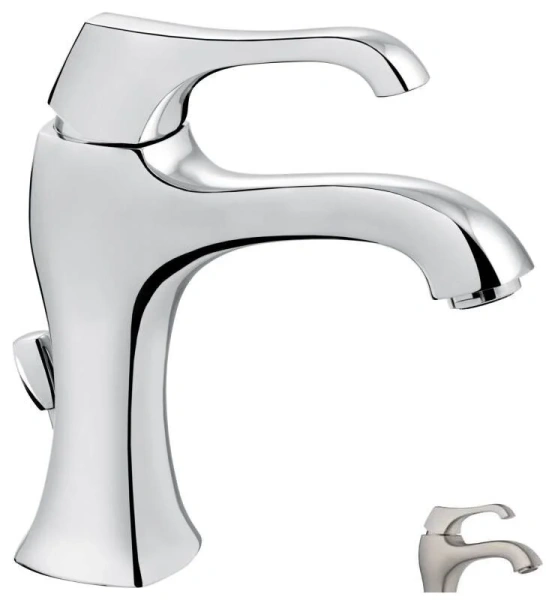 Смеситель для раковины зачищеный никель Emmevi Ares 76003NS (детальная фотография)