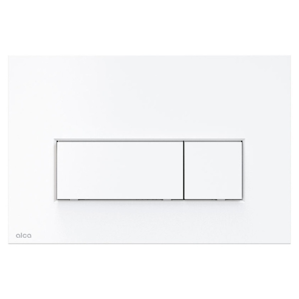 Клавиша смыва Alcaplast Thin белая матовая M576 (детальная фотография)