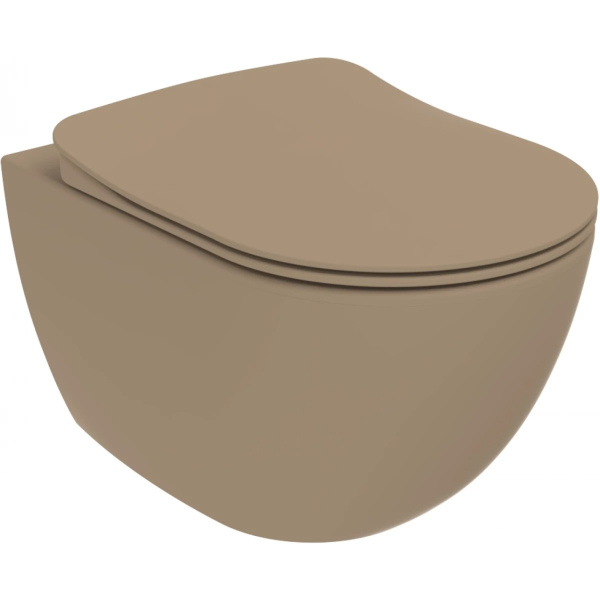 Унитаз подвесной Creavit Free капучино FE322-00CM00E-0000 (детальная фотография)