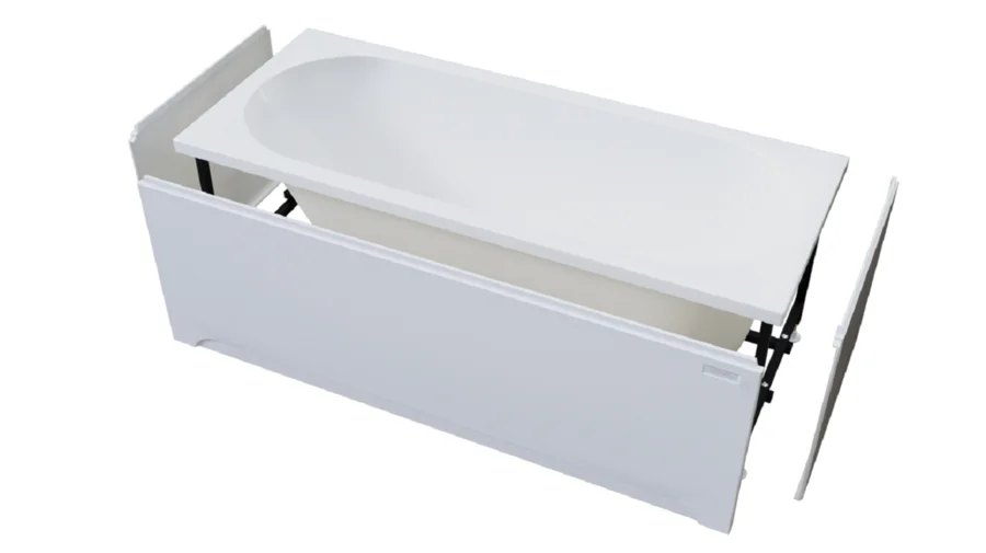 Акриловая ванна Радомир Вальс 1-01-0-0-1-336, 170 х 70 см, с каркасом, белая (детальная фотография), прямоугольные