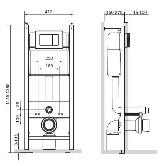 Схема (детальная фотография), для унитаза