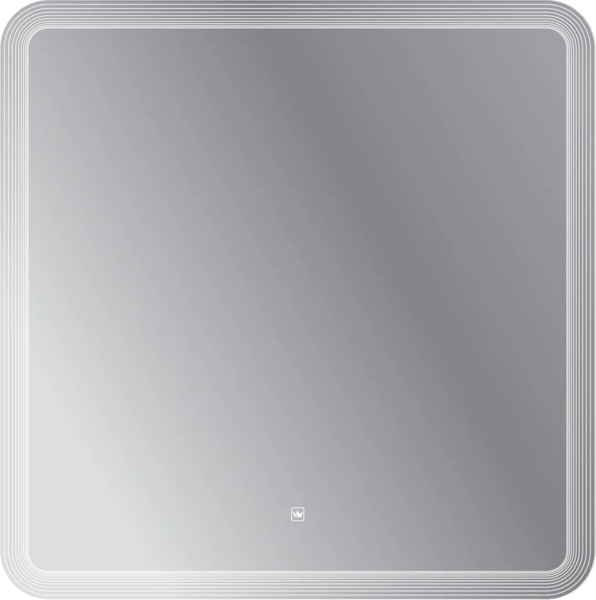 Зеркало с подсветкой Cezares Duet 80 см квадратное CZR-SPC-DUET-800-800-LED-TCH (детальная фотография)
