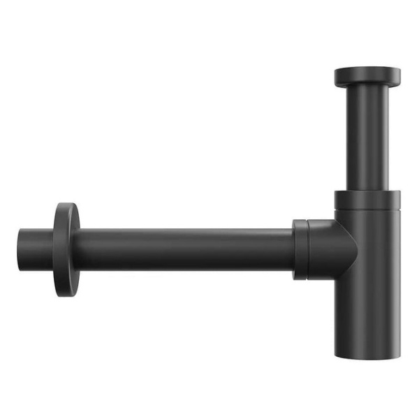 Сифон для раковины Alcaplast черный матовый A400BLACK (детальная фотография), другие