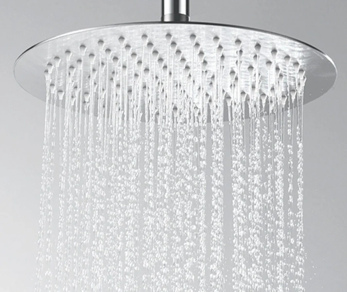 Верхний душ Wasserkraft круглый (детальная фотография), верхние души