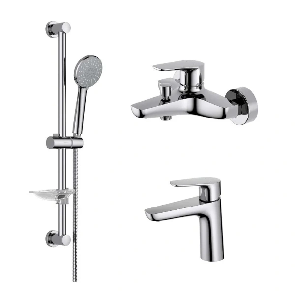 Душевой комплект Акватек Бетта хром AQ1130CR (детальная фотография)