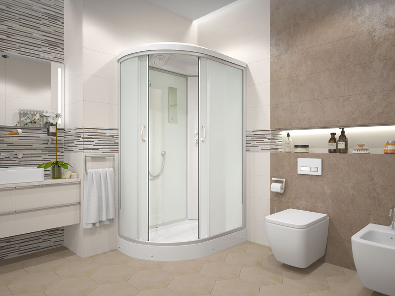 Душевая кабина Erlit Comfort ER3512P 120х80 см асимметричная (детальная фотография), асимметричные