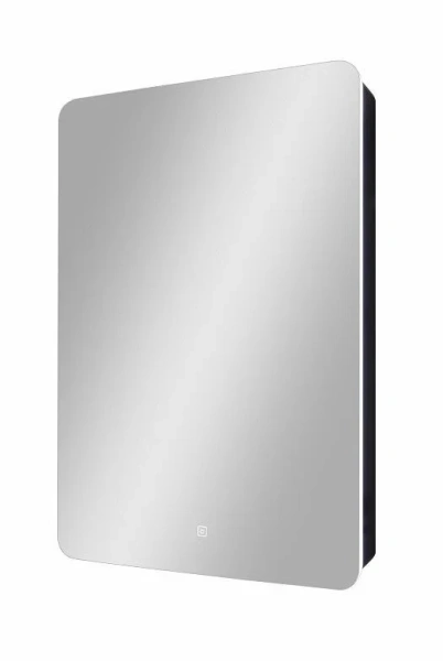 Зеркальный шкаф с подсветкой Art&Max Lecce 57 см черный правосторонний AM-Lec-560-850-1D-R-DS-F-Nero (детальная фотография)