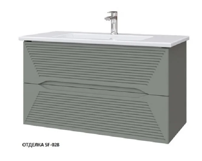 Тумба под раковину подвесная Caprigo Modo Terza 100 см стилл 35615-SF028 (детальная фотография)