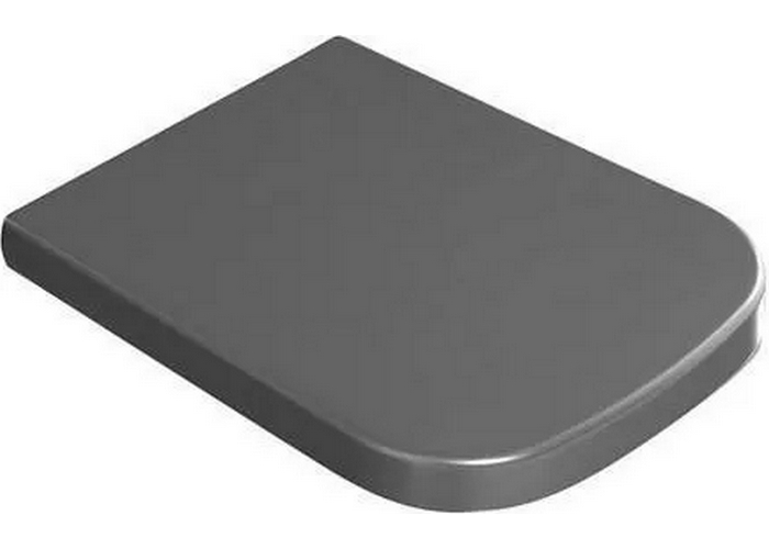 Крышка для унитаза, цвет чёрный матовый, Globo Stone SS019AR (детальная фотография)