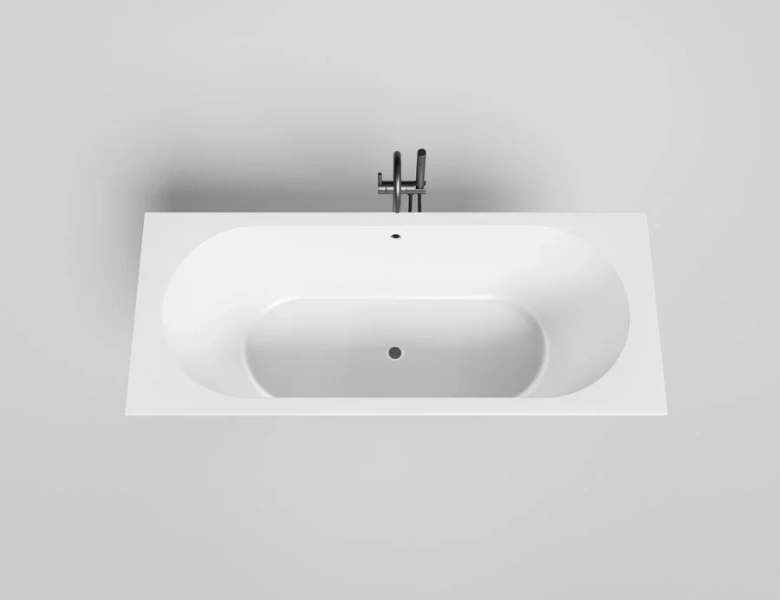 Ванна из искусственного камня Salini Ornella Axis 170x70 см белый матовый 104613M (детальная фотография), искусственный камень
