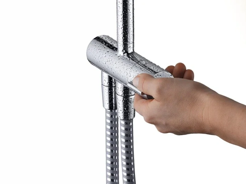 Душевая стойка Hansgrohe Vernis Shape хром 26282000 (детальная фотография), хром