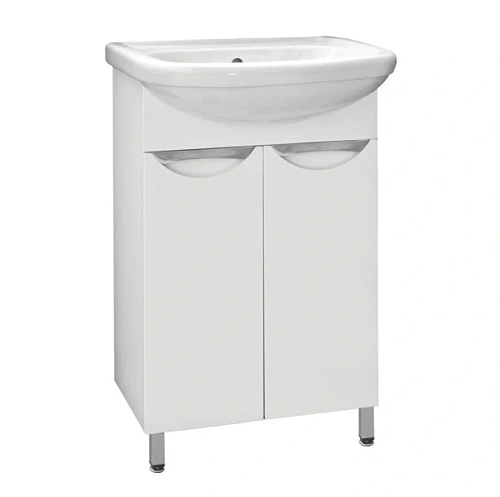 Тумба под раковину напольная Style Line Жасмин 50 см белая - фото 1