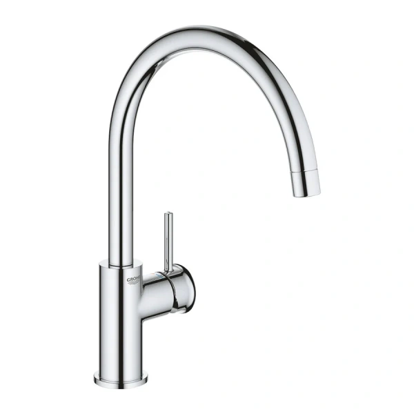 Смеситель для кухни GROHE BauClassic с высоким C-образным изливом 31234001 (детальная фотография)