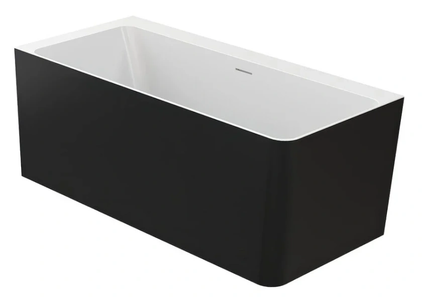 Ванна из искусственного камня Belux Турин ТУ-1600 L, 4810924288875, 160 x 70 см, черный (детальная фотография)