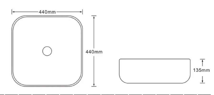 Раковина SantiLine 44 см коричневый мрамор SL-7024 (детальная фотография), современные, hi-tech