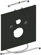 Нижняя стеклянная панель для установки унитаза-биде Duravit Senso Wash, цвет черный, Tece TECElux 9650107