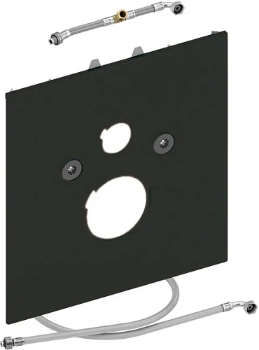 Нижняя стеклянная панель для установки унитаза-биде Duravit Senso Wash, цвет черный, Tece TECElux 9650107 - фото 11