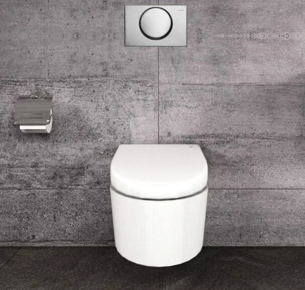 Клавиша смыва Geberit Delta 10 нержавеющая сталь 115.108.00.1 (детальная фотография), слив старт-стоп с одной клавишей