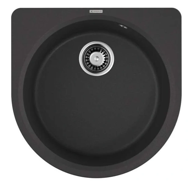 Мойка для кухни Omoikiri Akegata 51-BL 51 см черная 4993758 (детальная фотография)
