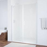 Душевая дверь профиль белый стекло прозрачное Vegas-glass