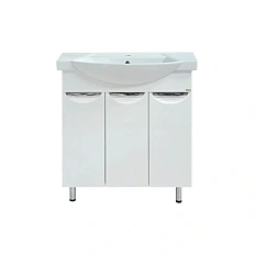 Тумба под раковину напольная Misty Лаванда 105 см белая
