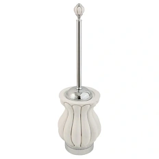 Ершик Migliore Olivia керамика с декором платина, хром