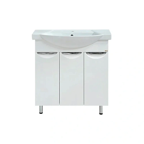 Тумба под раковину напольная Misty Лаванда 105 см белая - фото 1