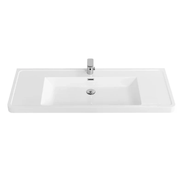 Раковина мебельная BelBagno 120 см из искусственного мрамора EA-1200-LVB (детальная фотография)