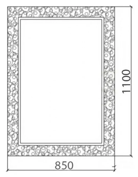 Раковина Ceramalux MNC 45,5 см под камень 547 (детальная фотография), современные, hi-tech