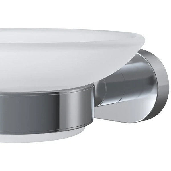 Набор аксессуаров для ванной Am.Pm Sense L хром AK74B0403W (детальная фотография), металлические, стеклянные