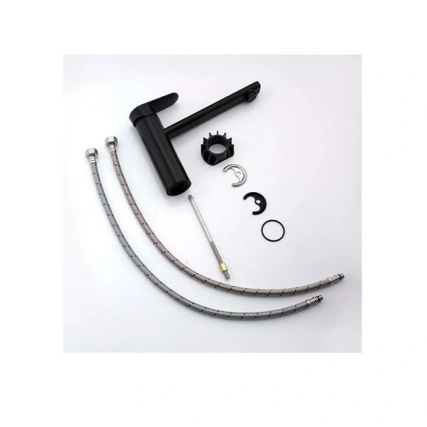 Смеситель для кухни Акватек Ника черный матовый AQ1880MB (детальная фотография), черные