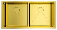 Мойка для кухни Omoikiri Taki 86-2-U/IF-LG 86 см светлое золото