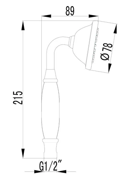 Лейка для душа Lemark LM8007 ретро (детальная фотография), душевые лейки