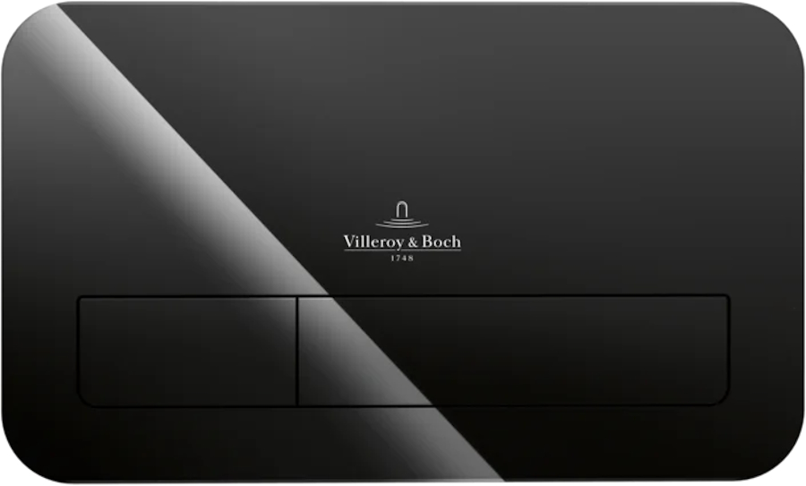 Клавиша смыва Villeroy & Boch ViConnect черная глянцевая 922400RB (детальная фотография)