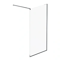 Душевая перегородка Am.Pm Func 110 см профиль черный