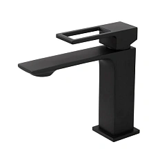 Смеситель для раковины BelBagno Luce с донным клапаном черный