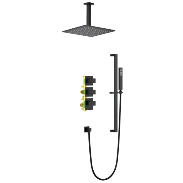 Душевой комплект Timo Selene черный SX-2229/03SM (детальная фотография)