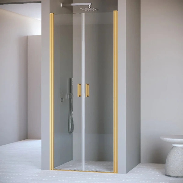 Душевая дверь в нишу RGW Passage PA-104-Gb 100 см профиль золото, стекло прозрачное 060810410-16 (детальная фотография)