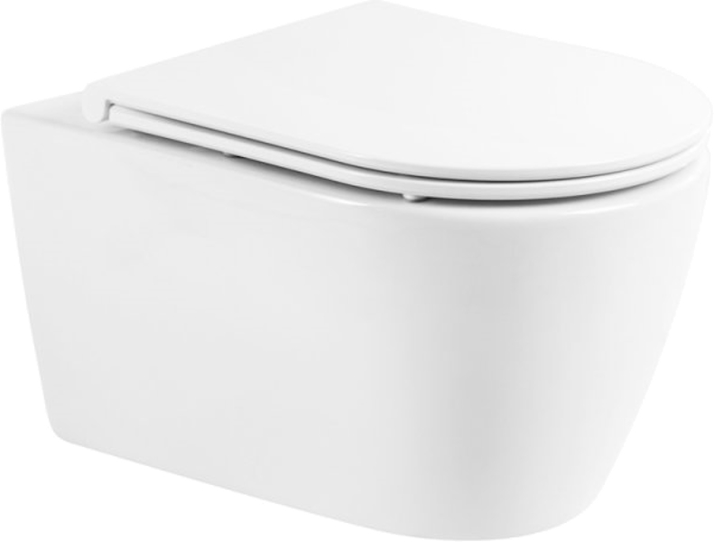 Унитаз подвесной BelBagno Marino безободковый BB105CHR (детальная фотография), с горизонтальным, прямым выпуском, с прямым выпуском