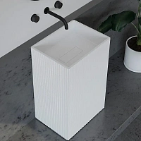 Раковина Abber Stein 50 см белая матовая