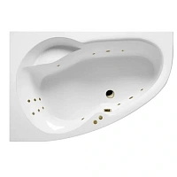Ванна гидромассажная Excellent Newa Line 160 x 95 см, левая, белый/бронза, WAEX.NEL16.LINE.BR